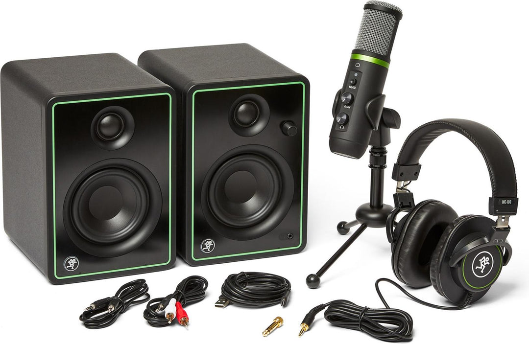 Mackie Creator Bundle Content Creation Bundle with Monitors, Condenser Mic, and Headphones