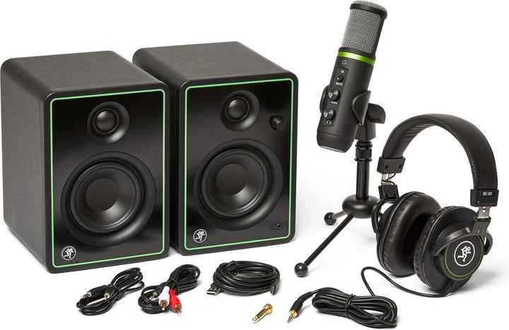 Mackie Creator Bundle Content Creation Bundle with Monitors, Condenser Mic, and Headphones