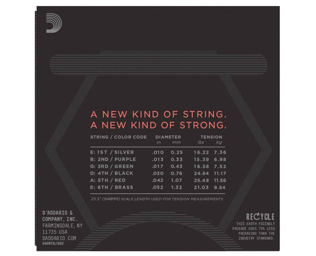 D'Addario NYXL Electric Light Top-Heavy Bottom 10-52 Electric Strings 2