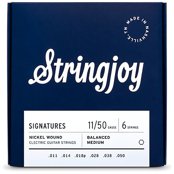 Stringjoy Signatures Balanced Nickel Wound Electric Guitar Strings - Medium Gauge