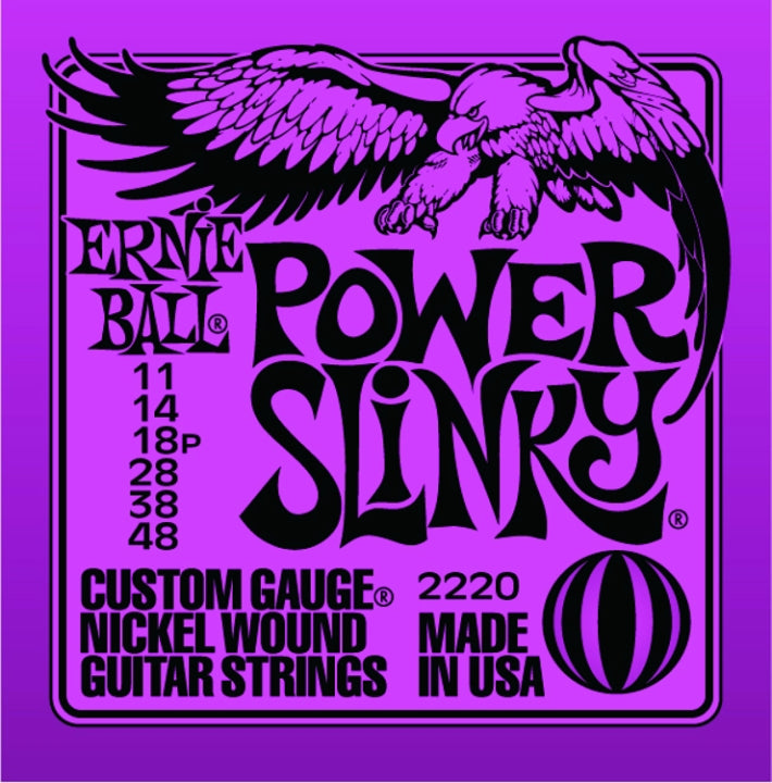 Ernie Ball 2220 Power Slinky Nickel Electric Guitar Strings