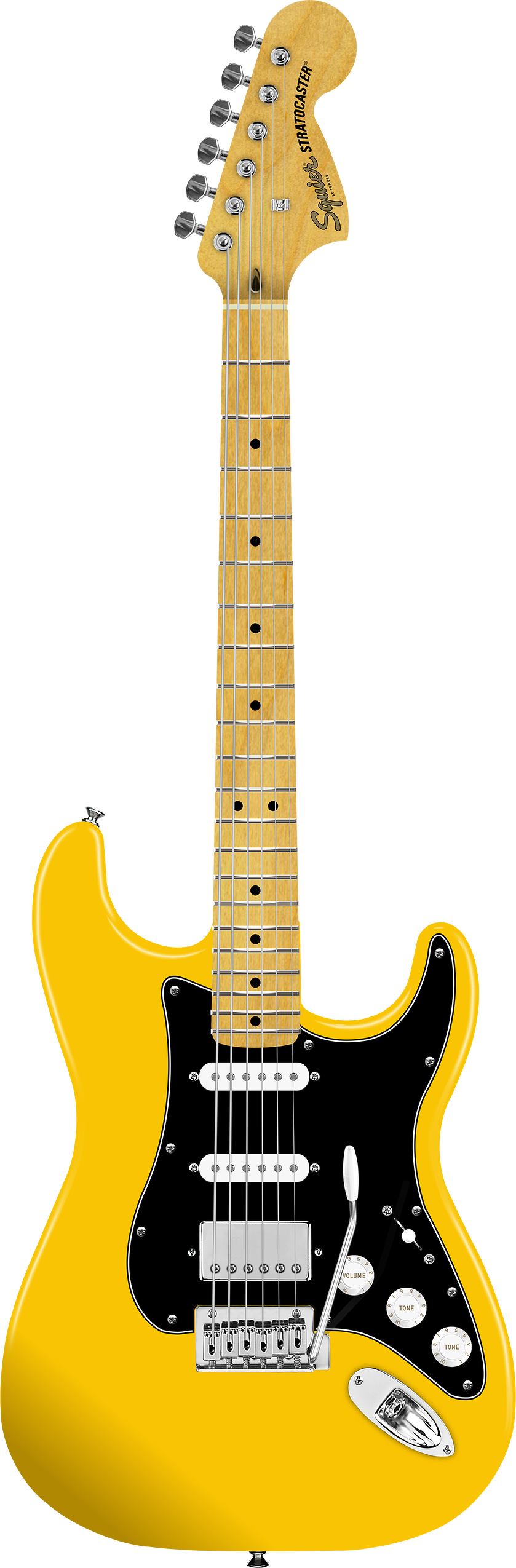 Squier 'Limited Edition' Stratocaster HSS Electric Guitar - Graffiti Yellow