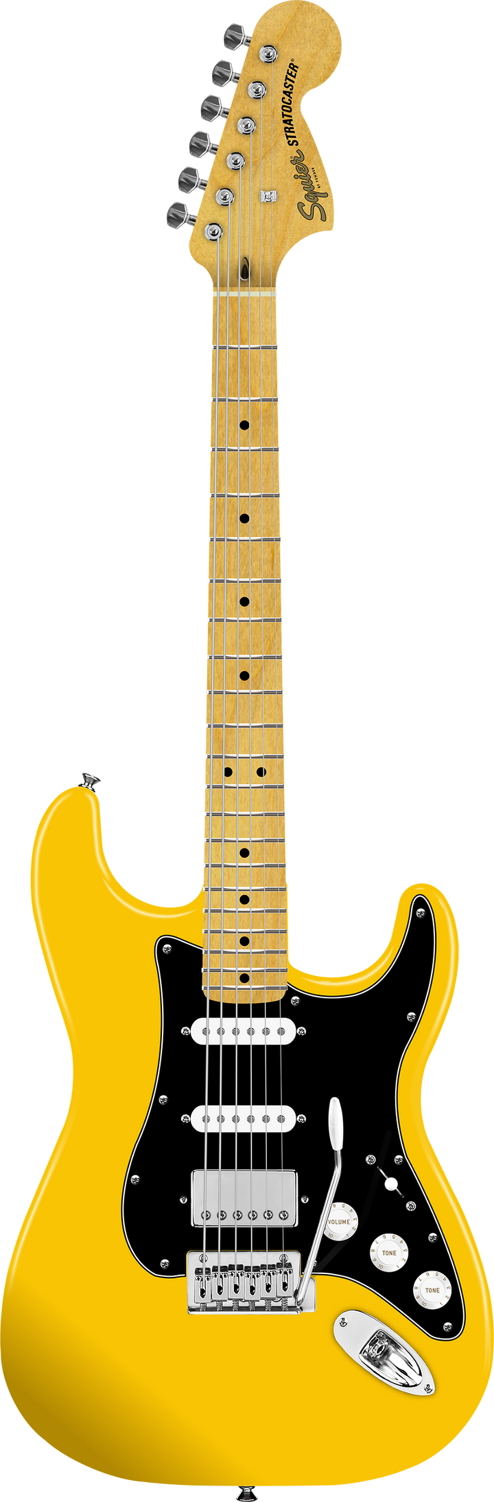 Squier 'Limited Edition' Stratocaster HSS Electric Guitar - Graffiti Yellow