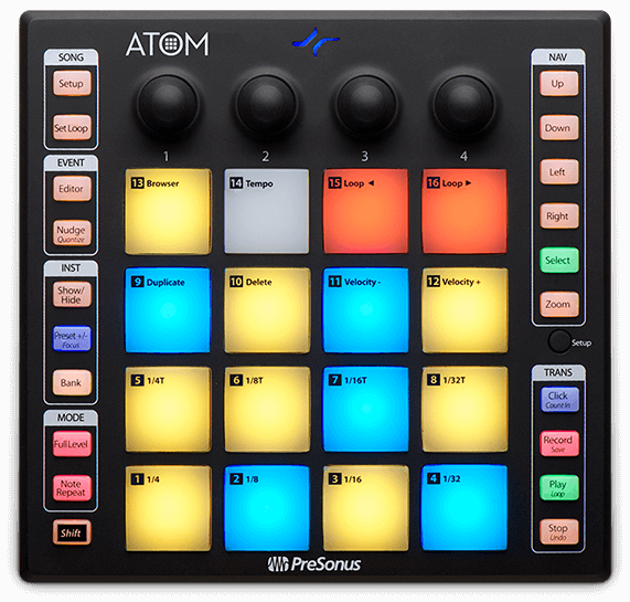 Presonus ATOM USB 16-Pad MIDI Controller