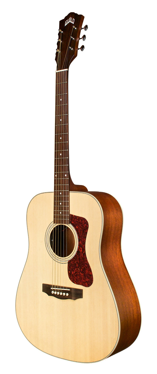 Guild D-240E Solid Top Acoustic Electric Guitar - Natural