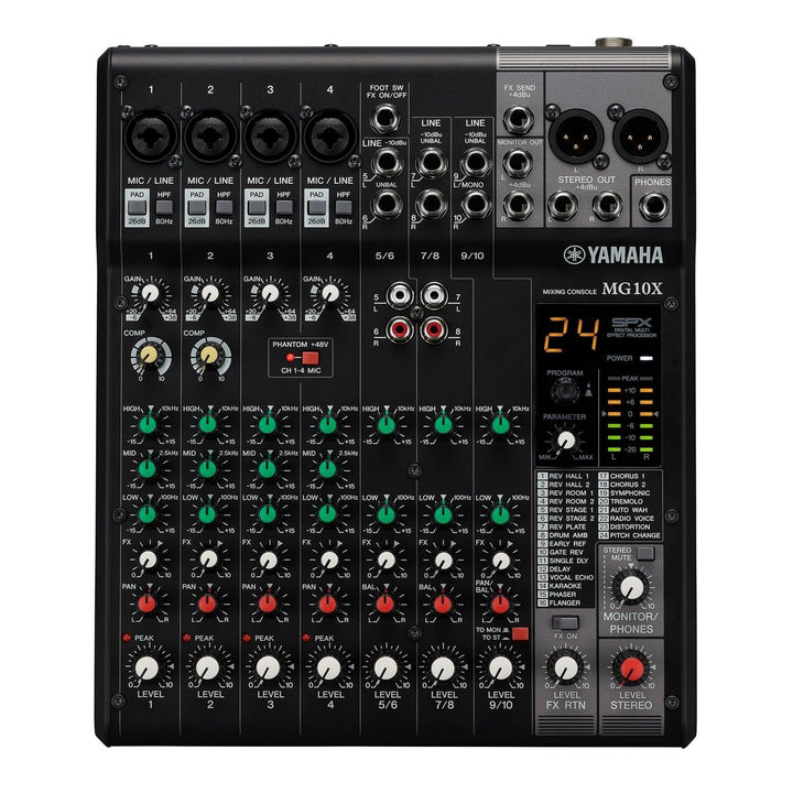 Yamaha MG10X CV Mixer (10 Inputs) - With Effects
