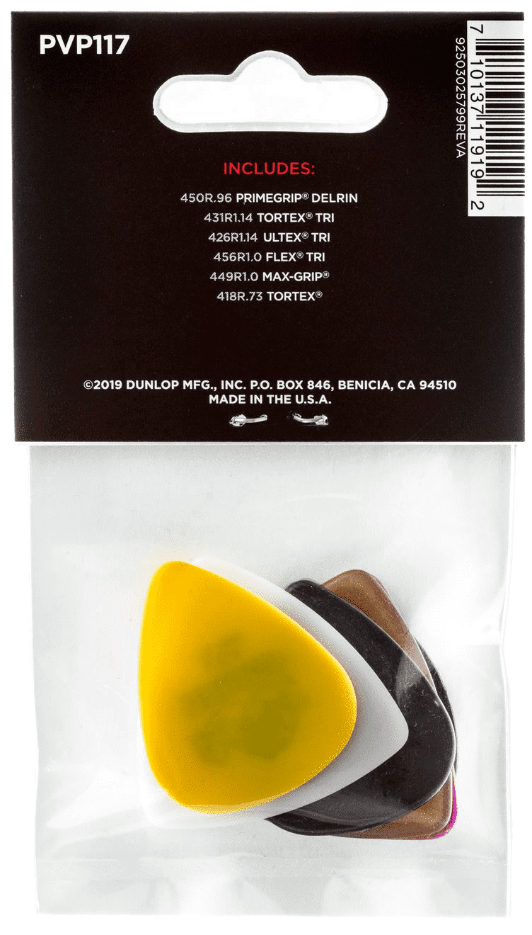 Dunlop PVP117 Bass Pick Variety Pack 6-Pick Player's Pack