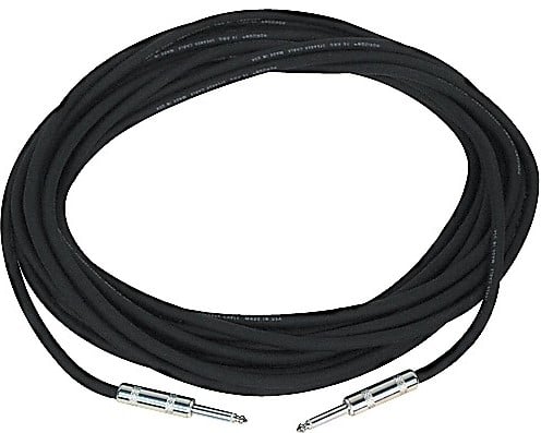 Rapco H16-6 6' Black Speaker Cable 1/4\"-1/4\"