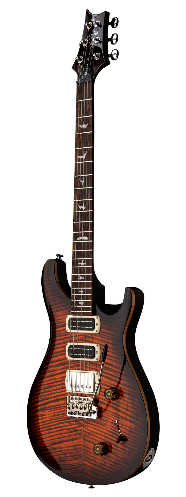 PRS SE Studio Electric Guitar - Orange Tiger Smokeburst 6