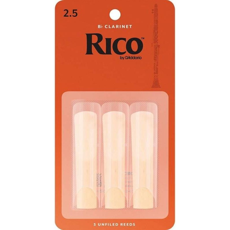 Rico RCA0325 2.5 Clarinet Reeds 3-Pack