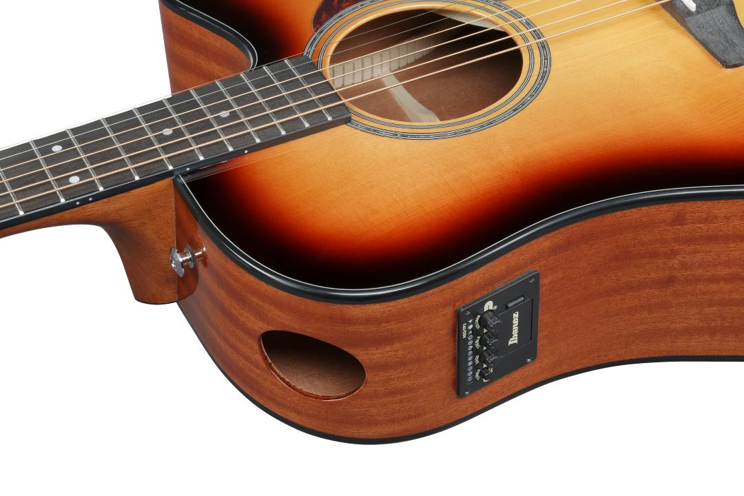 Ibanez AAD51CESB Acoustic Electric Guitar - Sunburst High Gloss 7