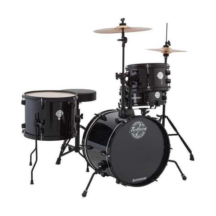 Ludwig 'Questlove' Pocket Kit Complete Drum Set - Black Sparkle