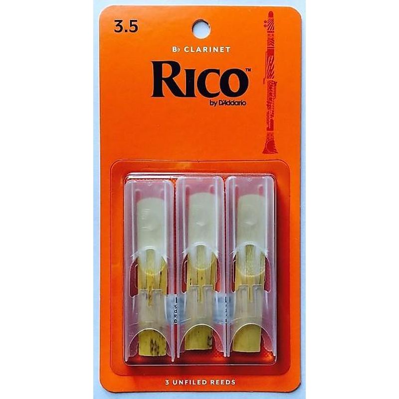 Rico RCA0335 3.5 Clarinet Reeds 3-Pack