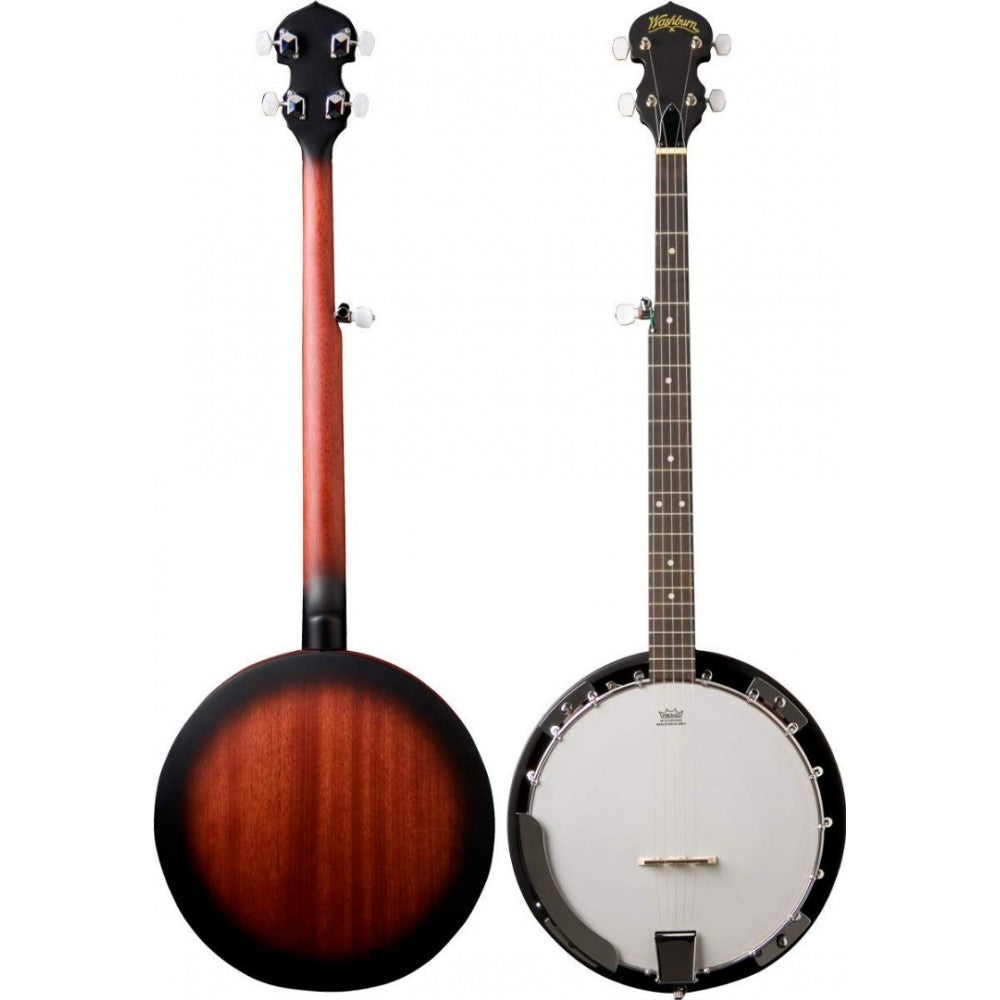 Washburn B8K-A-U Banjo Pack - Includes Gigbag, Strap, Pitchpipe, Picks and Book!