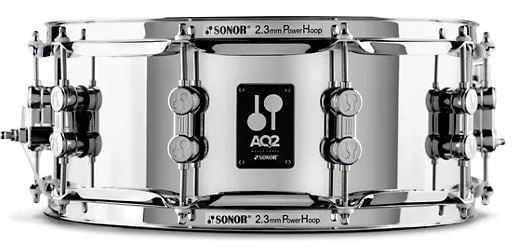 Sonor AQ2 Steel Snare Drum (5.5" x 14") - Chrome