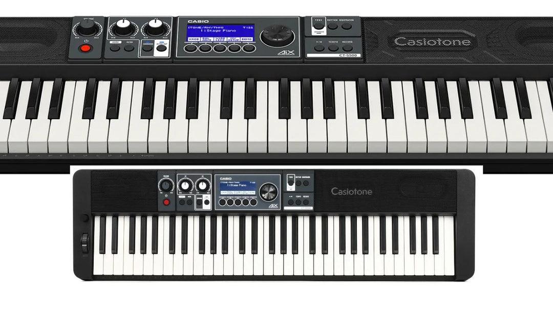 Casio CT-S500 Portable Keyboard - With AC Adapter, Wireless Bluetooth Adapter and Music Rest