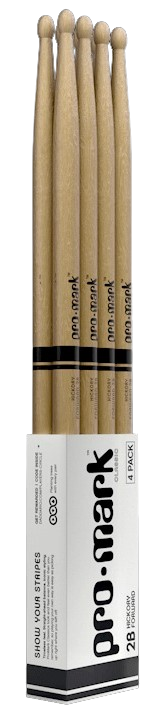Promark TX2BW-4P Forward 2B Hickory Wood Tip - 4 Pack