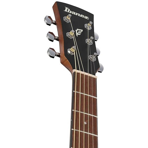 Ibanez PF50CEOBH Acoustic Electric Guitar - Open Pore Transparent Blue Sunburst 5