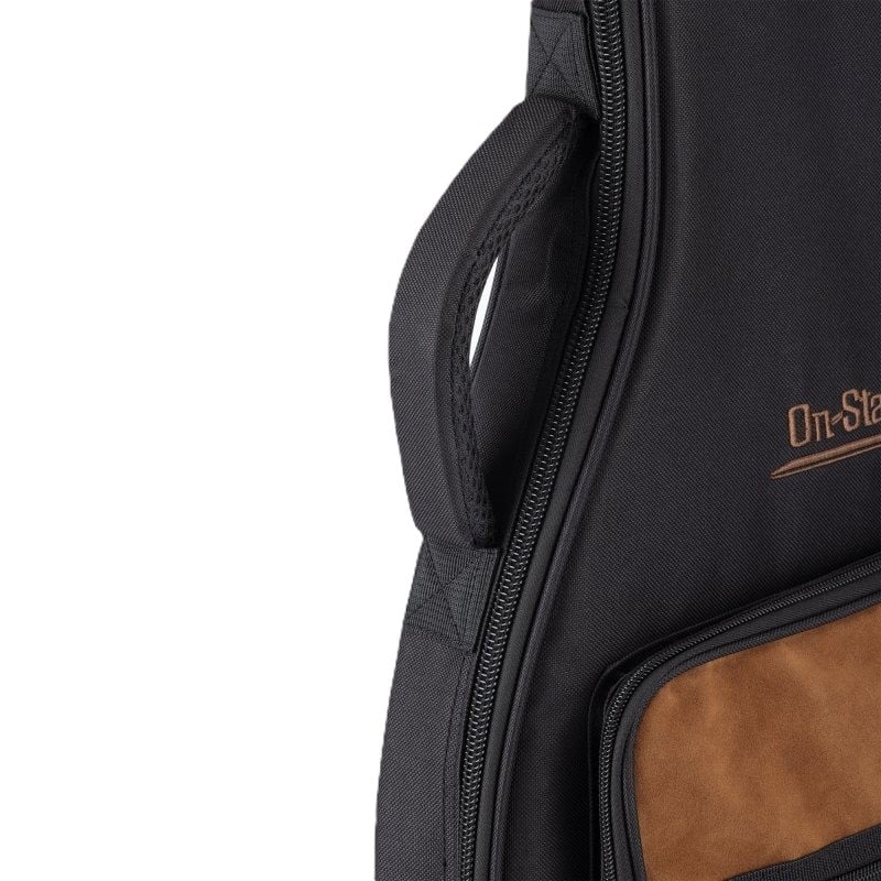 Onstage Adventure Series Bass Guitar Gig Bag - Black & Tan 2