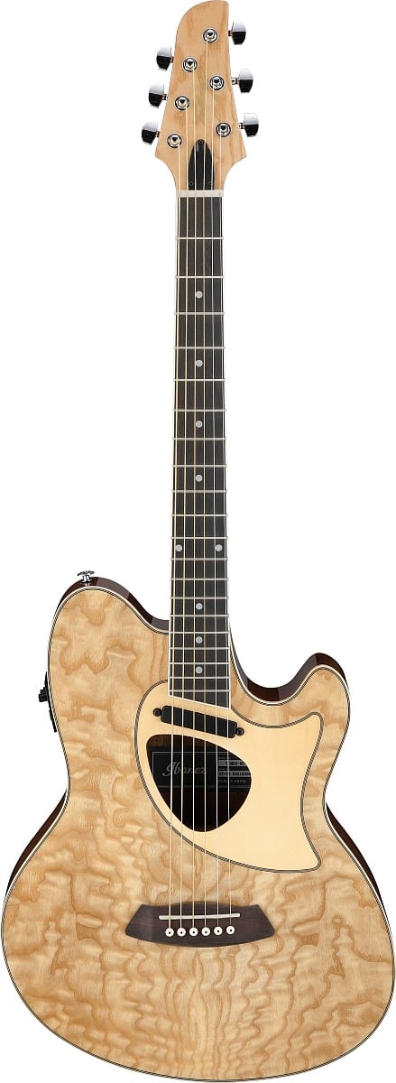 Ibanez Talman TCM50NT Acoustic-Electric Guitar - Natural High Gloss 7