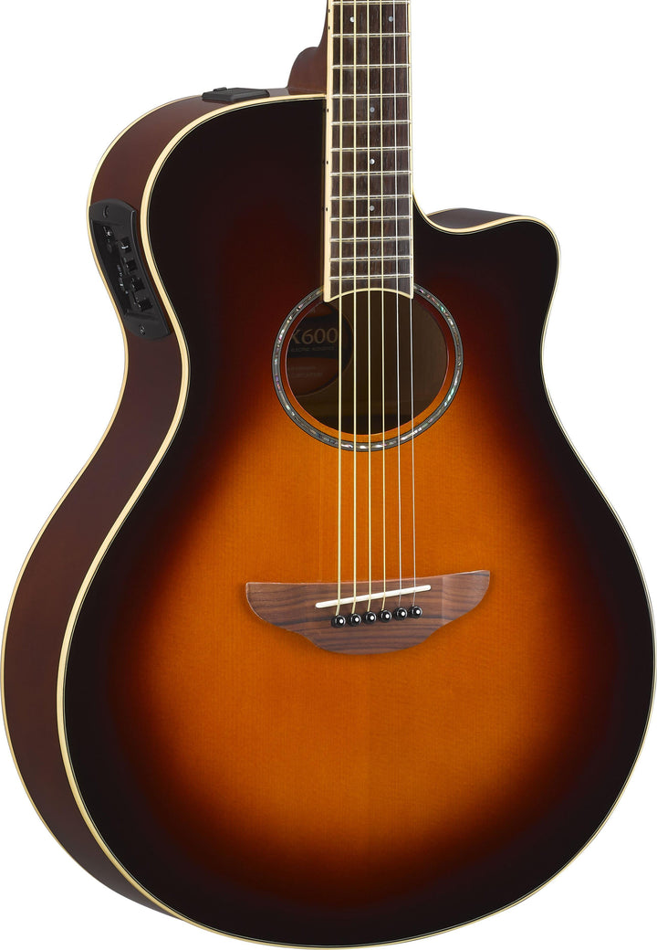 Yamaha APX600OVS Thinline Acoustic Electric Guitar - Old Violin Sunburst