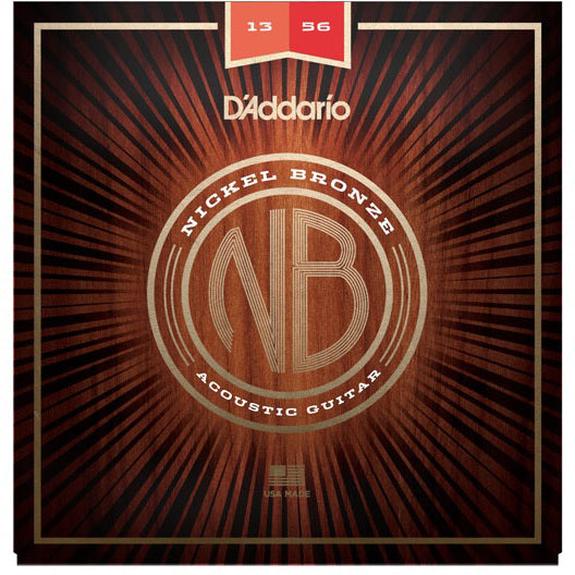 D'Addario NB1356 Nickel Bronze Acoustic Strings Medium 13-56