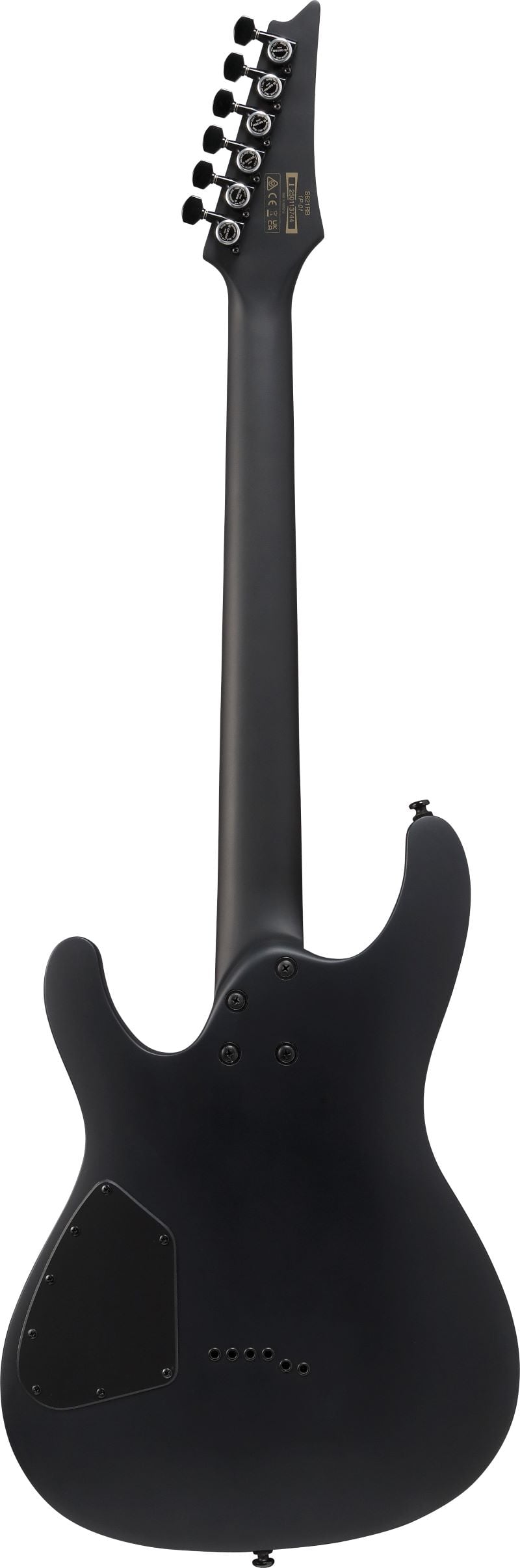 Ibanez S721RB Iron Label Electric Guitar - Black Flat 7