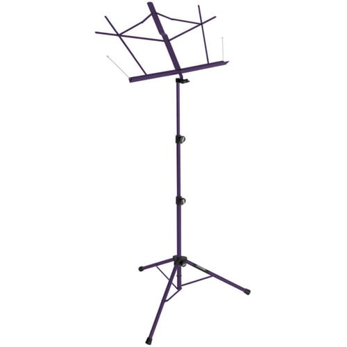 Onstage SM7222PB Tubular Music Stand With Carry Bag Purple
