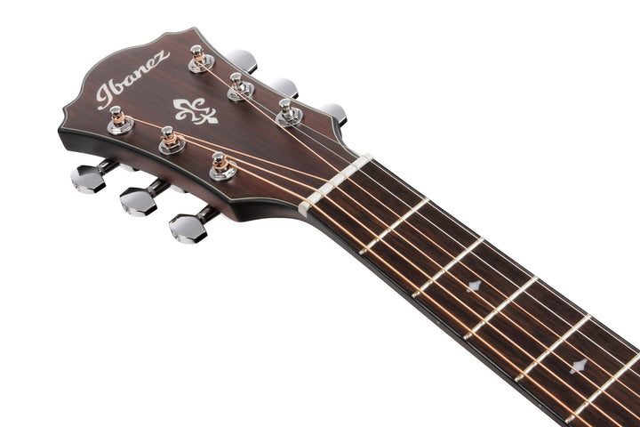 Ibanez AE100BUF Grand Auditorium Acoustic Electric Guitar - Burgundy Flat 6