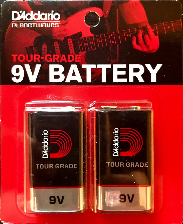 D'Addario 9 Volt Battery Tour Grade (2 Pack)