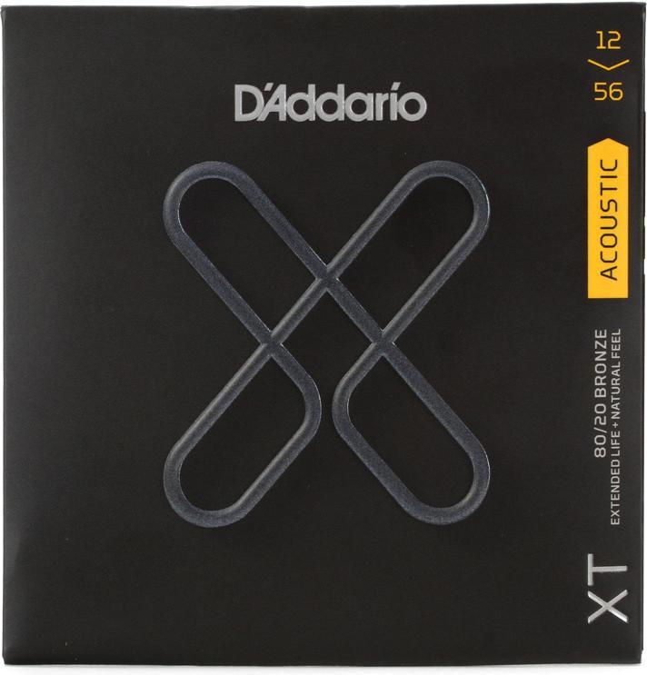 D'Addario XTABR1256 80/20 Bronze Light Top/Medium Bottom Acoustic Strings 12-56