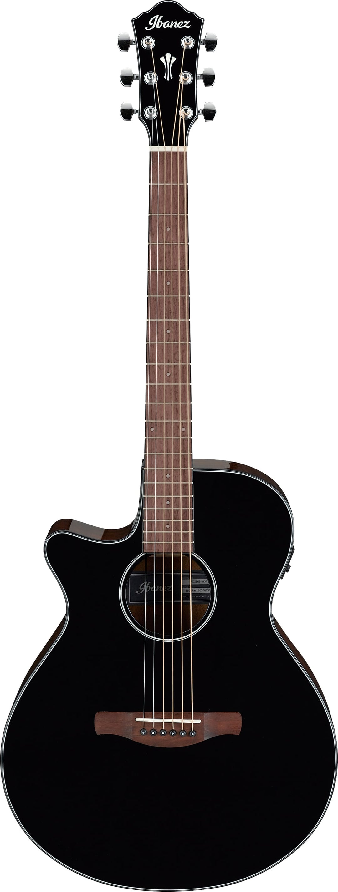 Ibanez AEG50LBKH Acoustic-Electric Left-Handed Guitar (Black) 2
