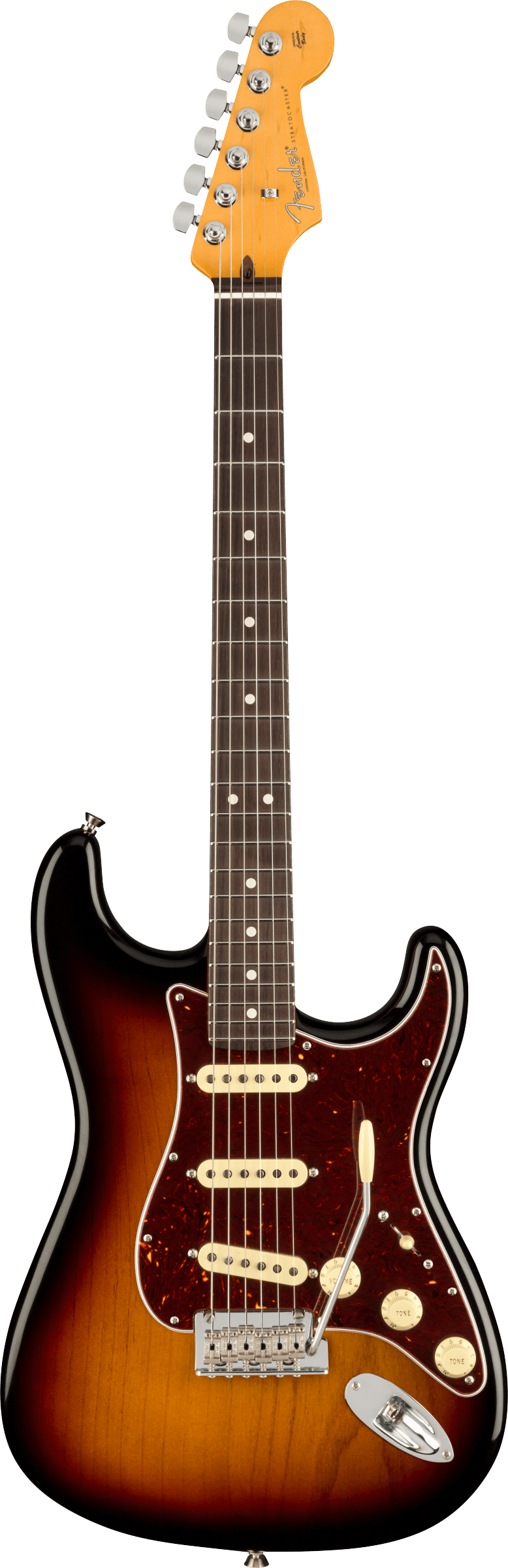 Fender American Professional II Stratocaster with Case (Rosewood/3-Color Sunburst) 4