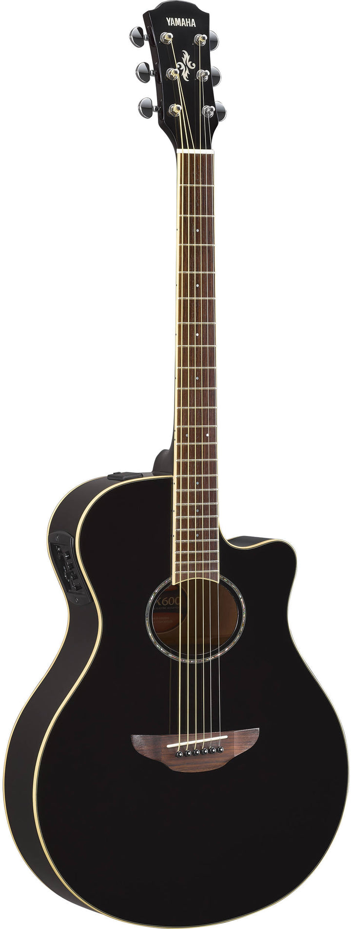 Yamaha APX600 Thinline Acoustic Electric Guitar - Black 5
