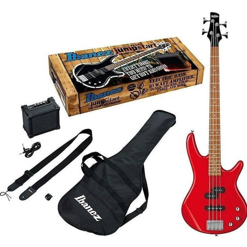 Ibanez IJSR190NRD Electric Bass Package - Red