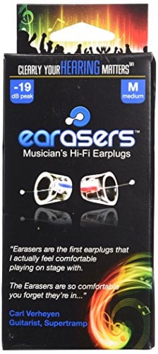 EARasers SB1M Musicians Ear Plugs Medium