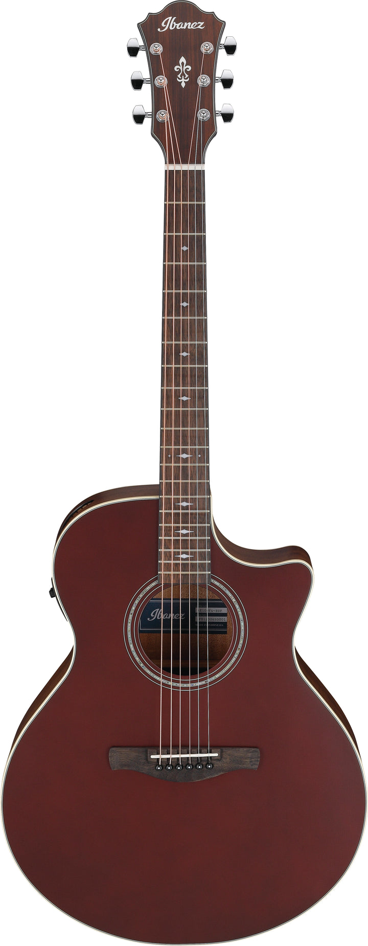 Ibanez AE100BUF Grand Auditorium Acoustic Electric Guitar - Burgundy Flat