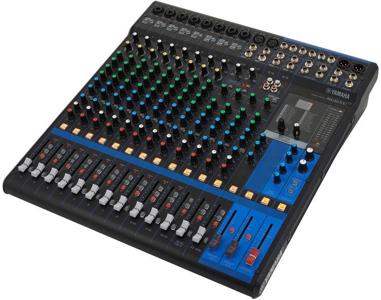 Yamaha MG16XU 16 Channel Mixer with High-Grade Effects & USB (Includes Rack Mount Kit)