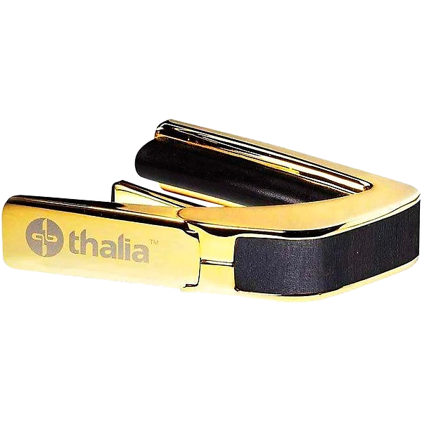 Thalia Exotic Series Capo - 24K Gold Finish with Ebony Inked Inlay 3