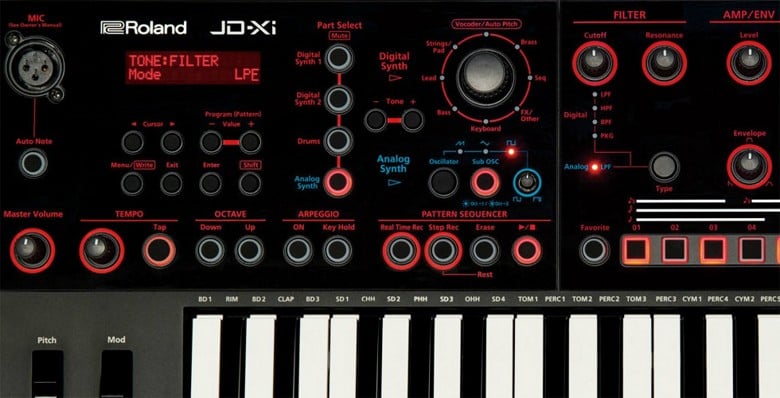 Roland JD-Xi Interactive Analog/Digital Crossover Synthesizer 5