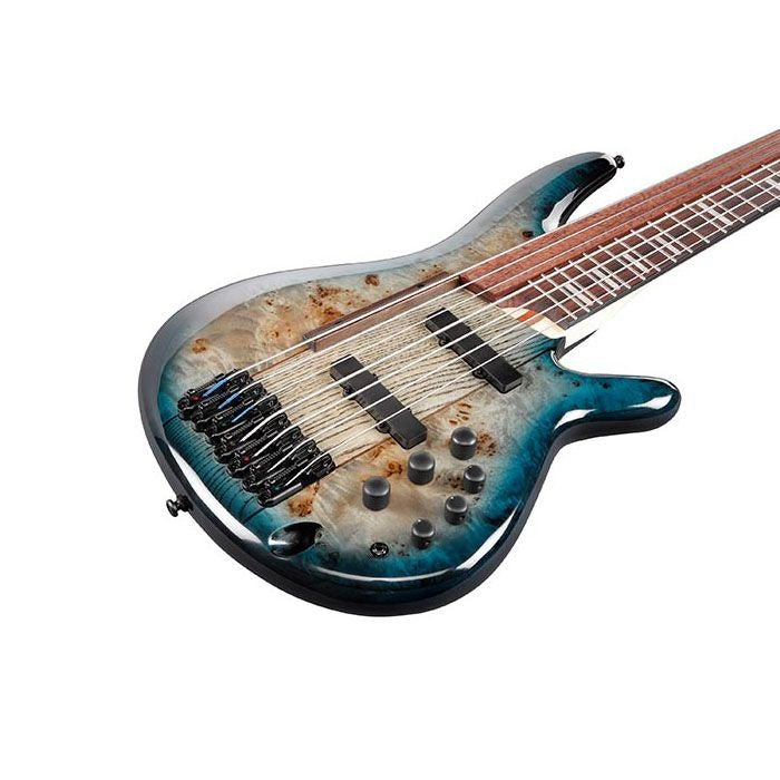 MINT Ibanez SRAS7CBS SR Bass Guitar 7-String Bass Guitar Cosmic Blue Starburst With Case Mint/Pristine