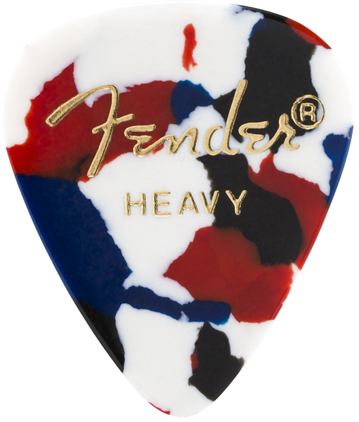 Fender Classic 351 Celluloid Confetti Heavy Picks (12 Pack)