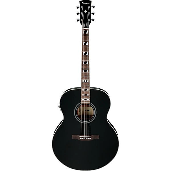 Ibanez AJ70M1EBK Jumbo Acoustic Electric Guitar - Black High Gloss