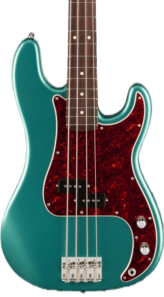 Fender American Professional Classic Precision Bass Guitar - Faded Sherwood Green Metallic