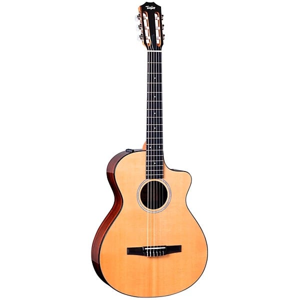Taylor 212ce-N Plus Grand Concert Nylon String Acoustic Electric Guitar - Natural