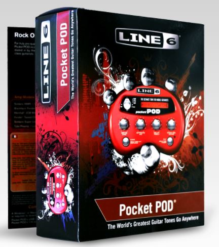 Line 6 Pocket Pod Battery Powered Headphone and Mini Amp Modeler for Guitarists