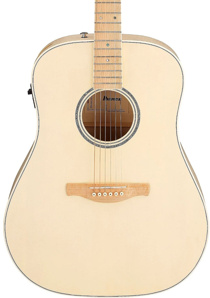 Ibanez AAD77M1EOAW Acoustic Electric Guitar - Open Pore Antique White