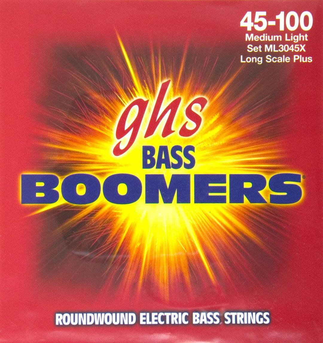 GHS ML3045X Boomers Medium/Light Bass Strings 45-100