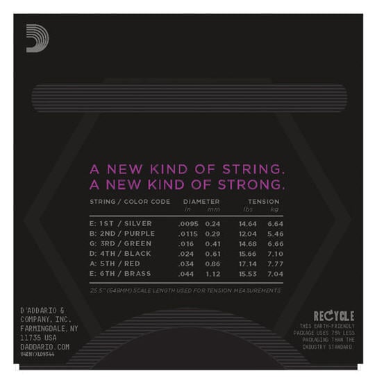 D'addario NYXL Electric Super Light + .095-44 3