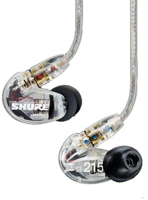 Shure SE215 Sound Isolating EarPhones (Clear)